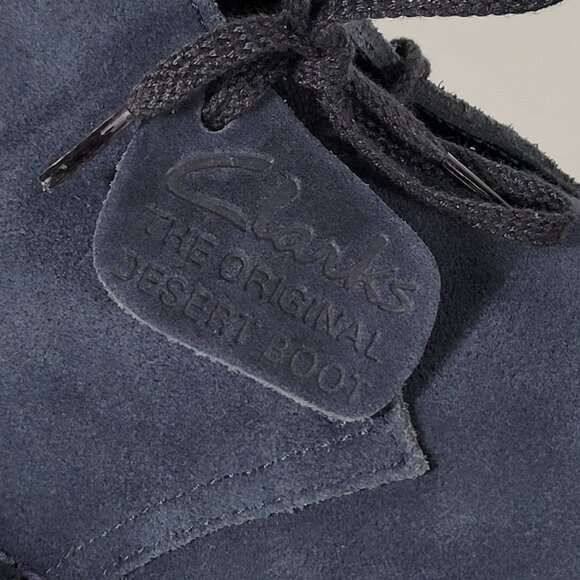 Clarks Originals Desert Boots Navy Suede Size 11.5 - Picture 4 of 12